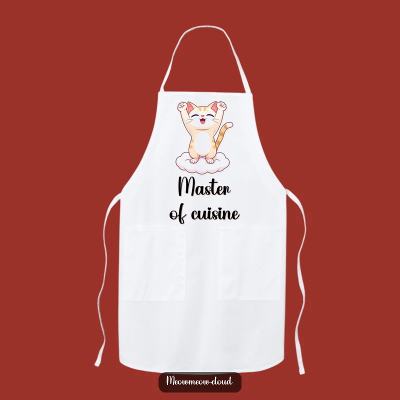 Funny Triumphant Cat Apron - Cook with Confidence, Hilarious Funny Gift!