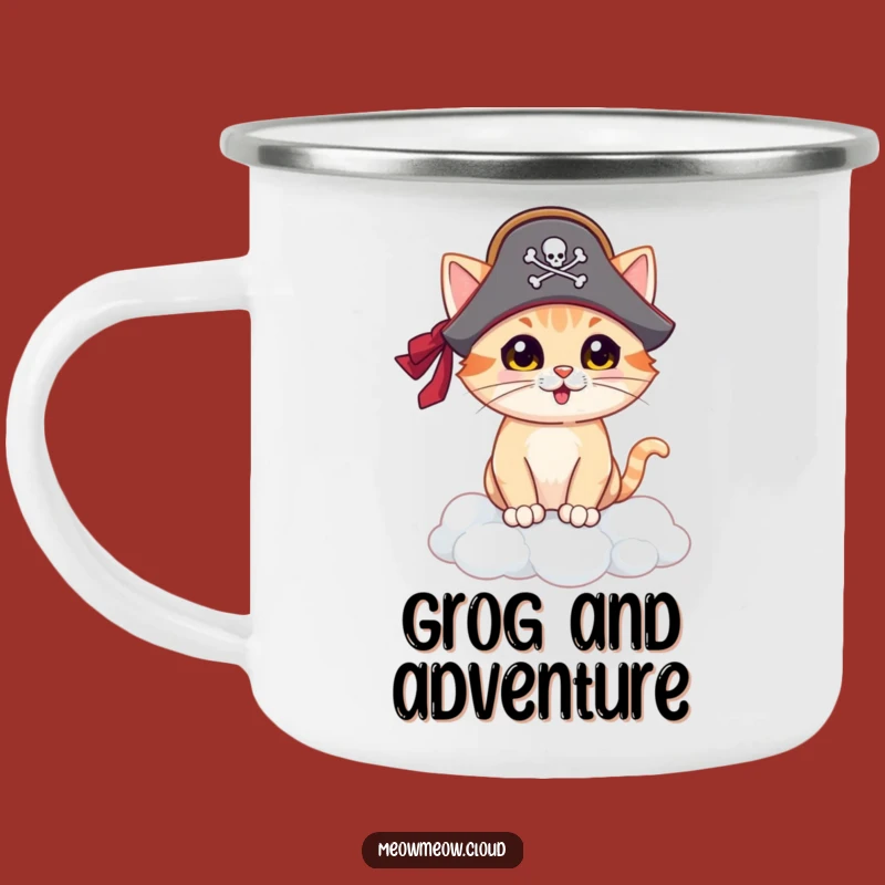 Funny Pirate Cat Camping Mug: Adventure Fuel for Your Outdoor Escapades