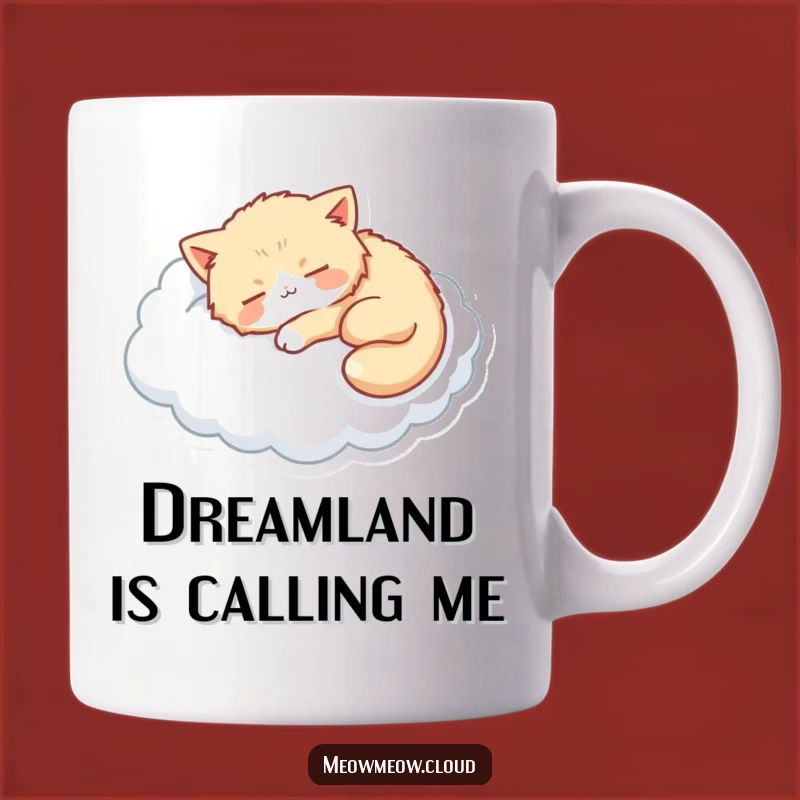 Funny Cat Cloud Nap Mug - Adorable Sleepy Kitty & Dreamy Gift