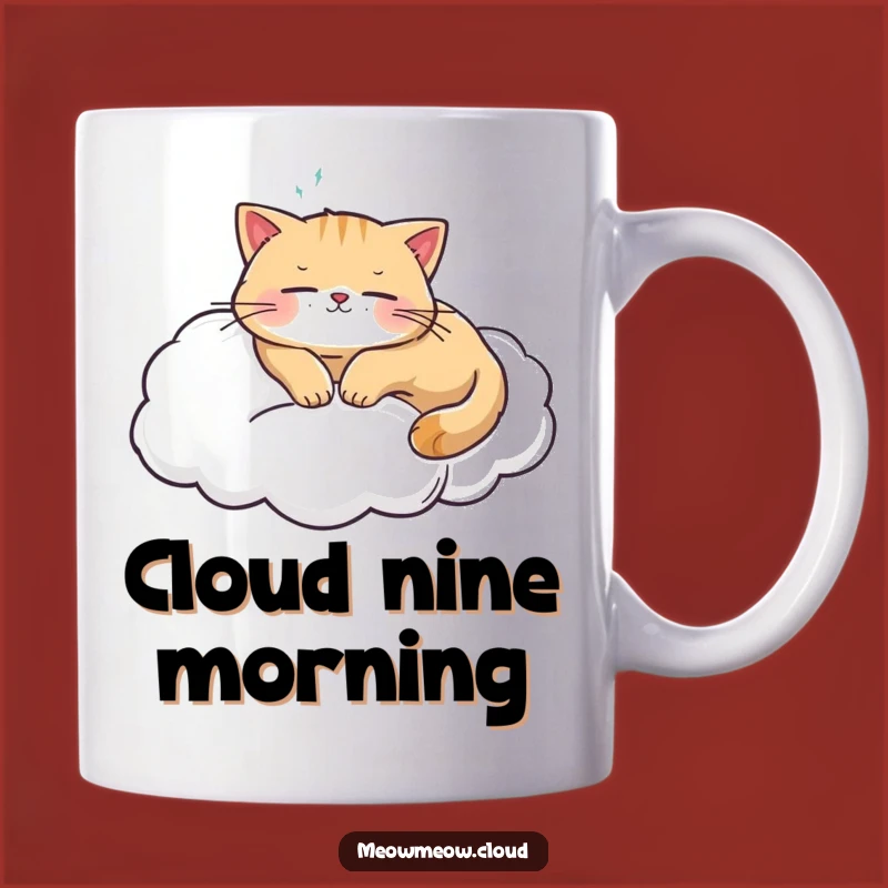 Funny Cat Cloud Mug: The Ultimate Comfort Gift for Sleepy Cat Lovers