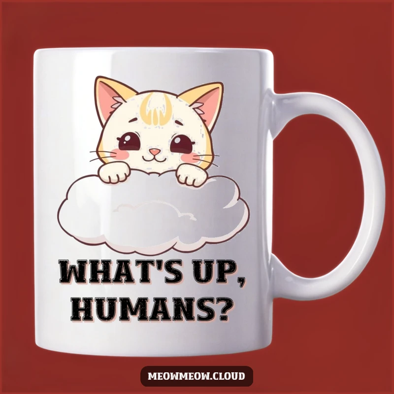 Funny Cheeky Cat Cloud Grin Mug: A Hilarious Surprise Gift
