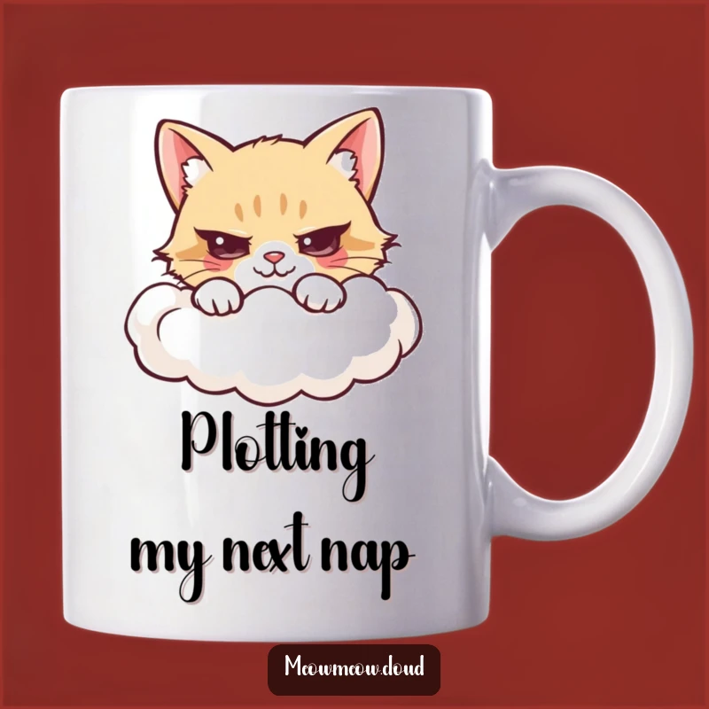 Funny Mischievous Cat Cloud Hide Mug: Perfect Prankster Gift