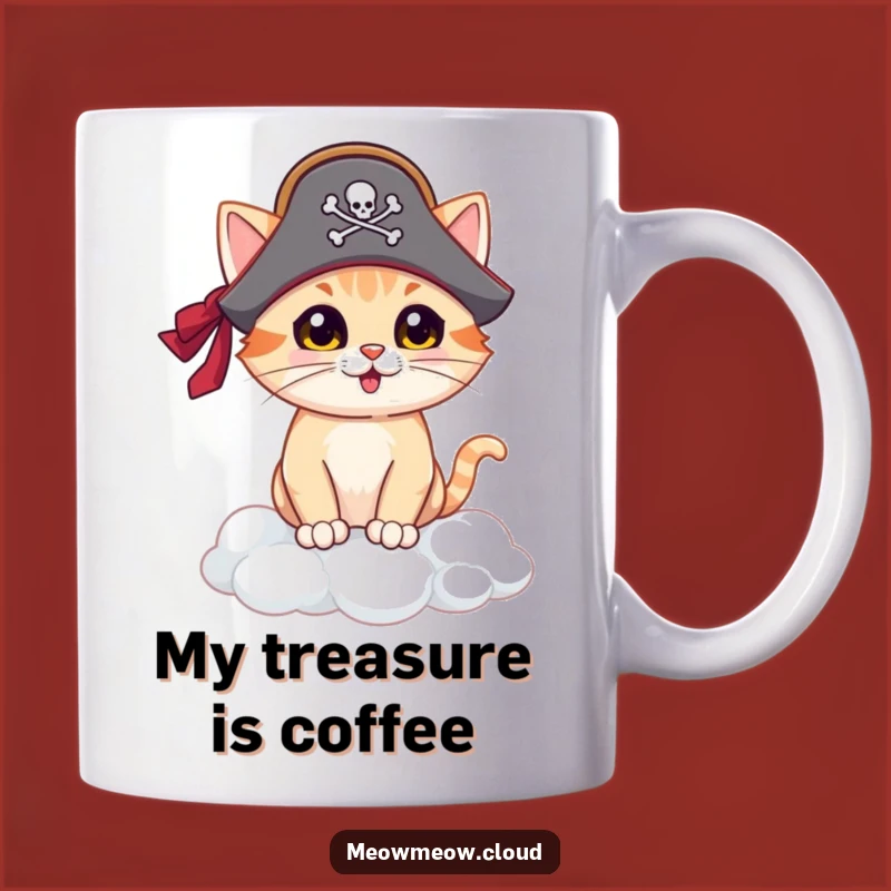 Funny Pirate Cat Cloud Island Mug: A Hilarious & Unique Gift for Cat Lovers