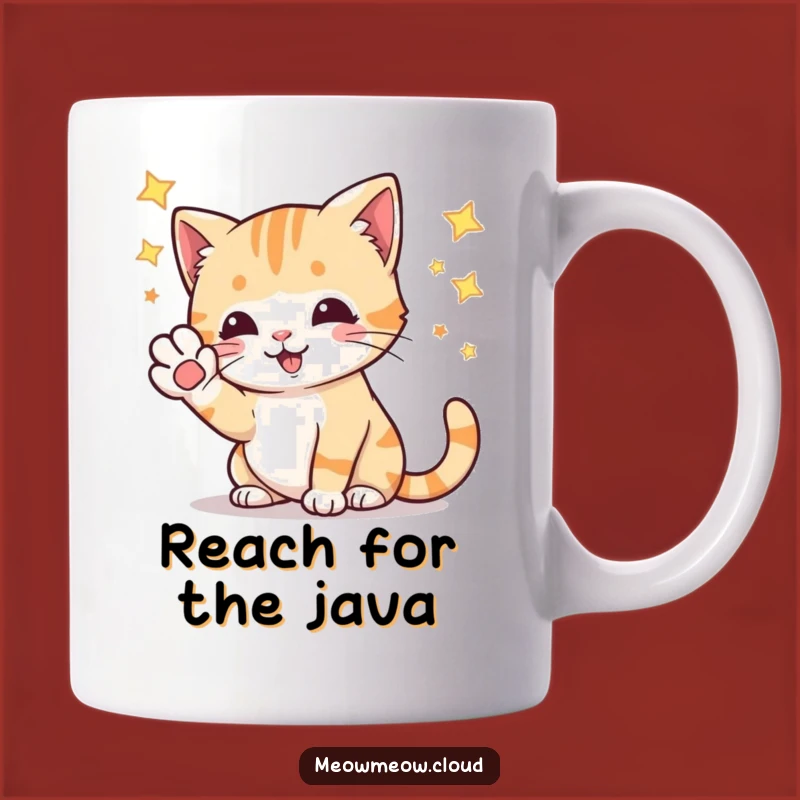 Funny Playful Cat Stars Mug: Hilarious Celestial Gift for Cat Enthusiasts