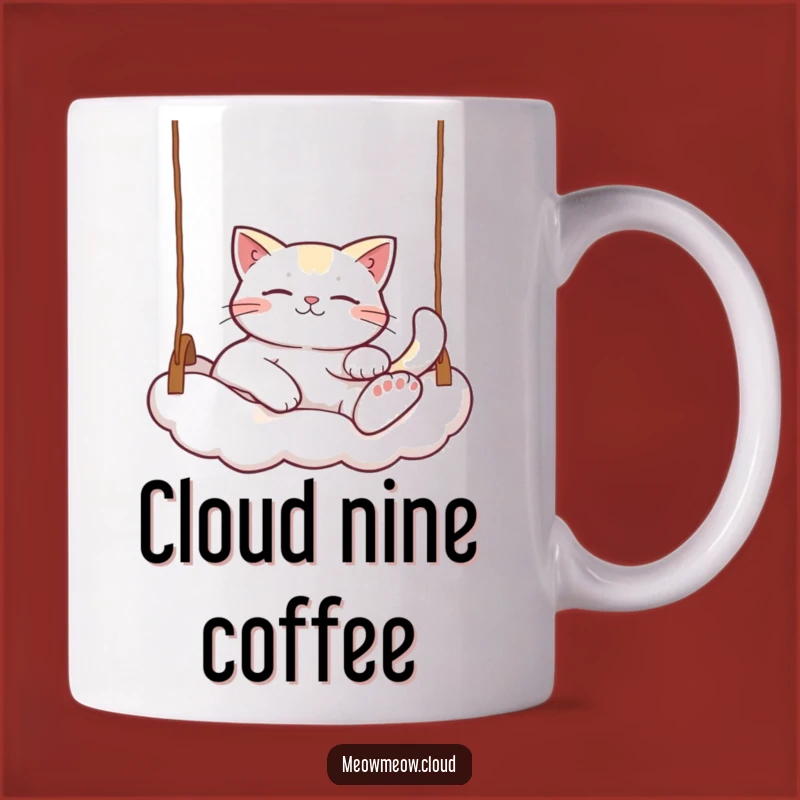 Funny Relaxed Cat Mug: Cloud Lounger Feline Enjoying Life, Perfect Funny Gift!