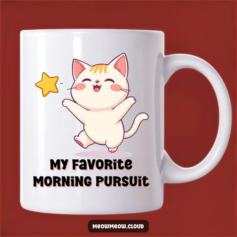 Funny Happy Cat Twinkling Star Mug: A Purrfectly Humorous Gift for Cat Lovers!