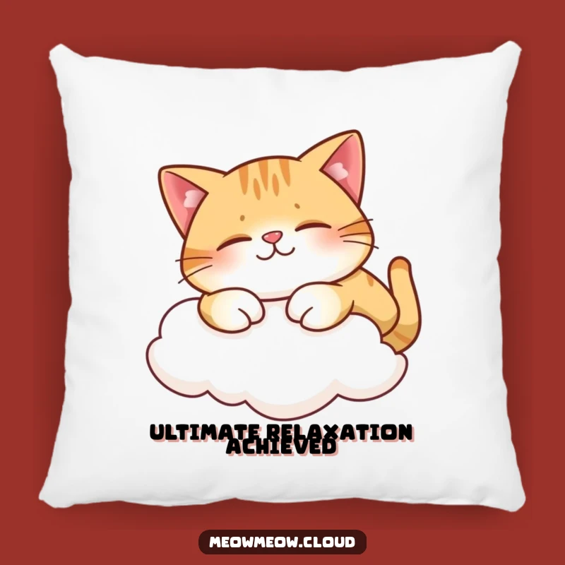 Funny Cat Stretch Cloud Pillow - Comfy & Joyful Relaxation Accent