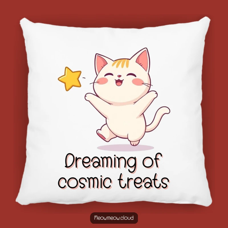 Funny Happy Cat Twinkling Star Pillow: Cozy Comfort, A Hilarious Gift!