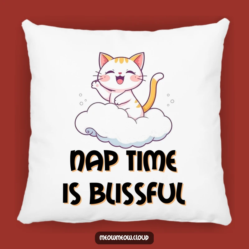 Soft Funny Joyful Cat Cloud Wave Pillow: Cozy Comfort and Bliss