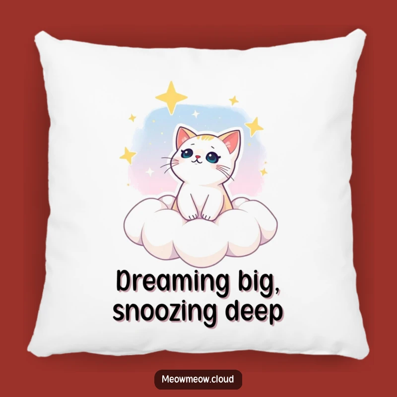 Soft Funny Dreamy Cat Star Gazing Pillow: Cozy Comfort Under the Stars