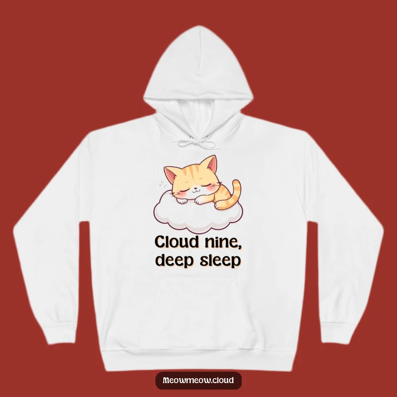 Cozy Funny Sleeping Cat Cloud Hoodie: Ultimate Comfort for Nappers