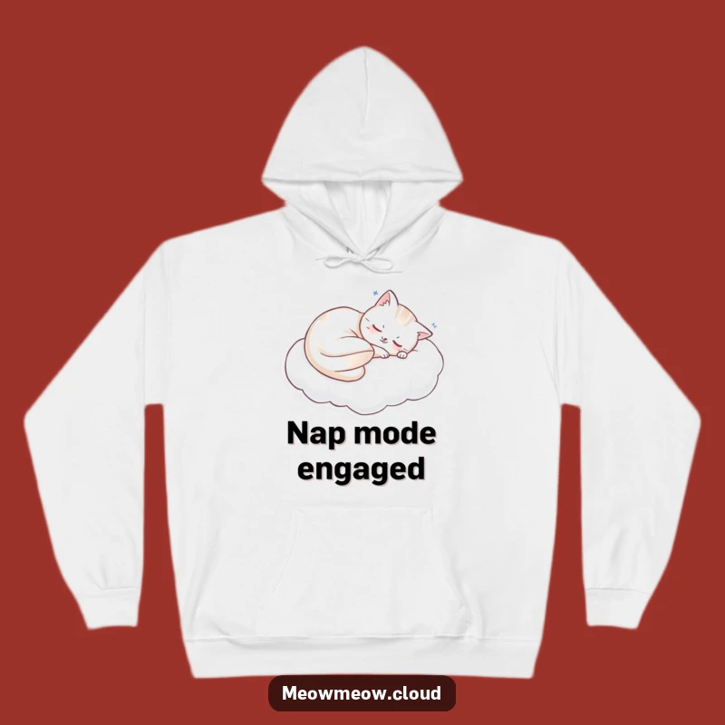 Cozy Funny Sleeping Cat Hoodie: Ultimate Comfort for Sweet Dreams!