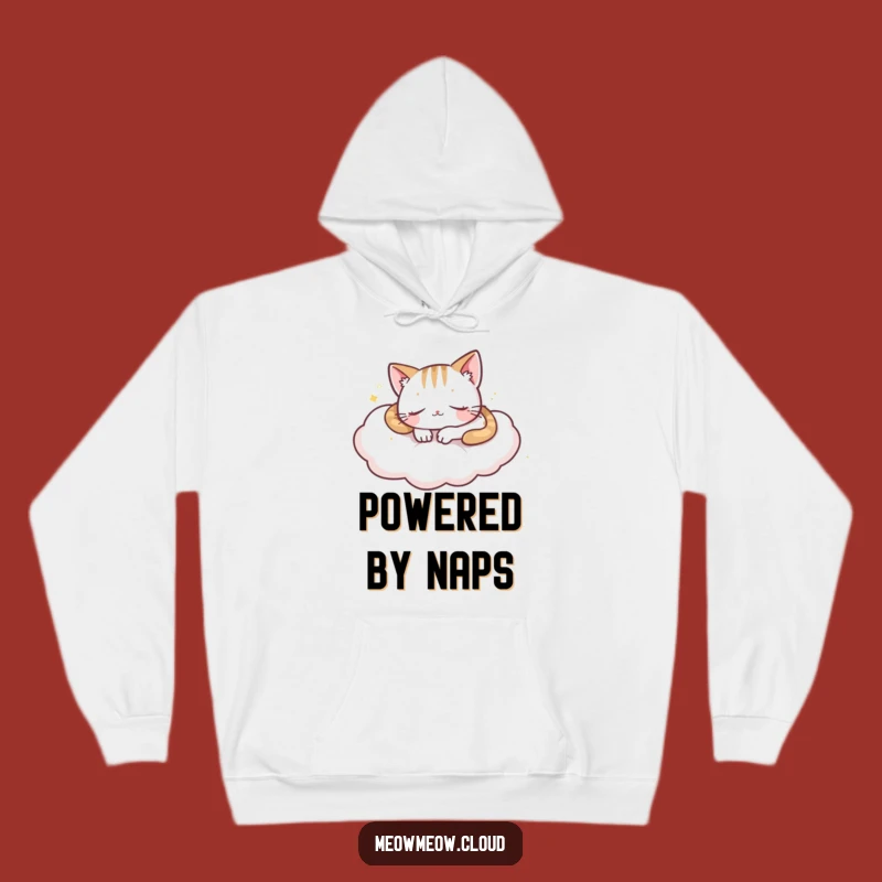 Funny Sleepy Cloud Cat Hoodie: Cozy Napping Kitty Gift for Comfort