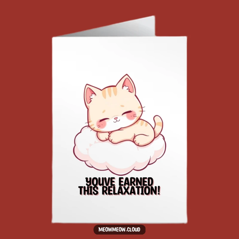 Free Printable Congrats Card: Cloud Cat Celebration - Sweet Downloadable Gift!