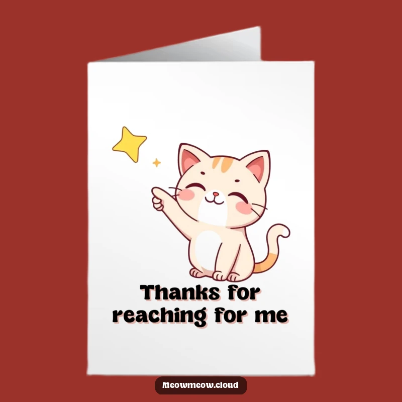Free Printable Thank You Card: Happy Cat Thanks You Funny Downloadable Gift