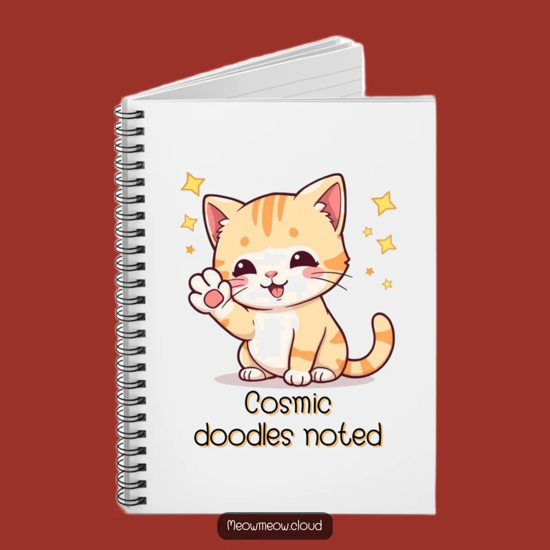 Funny Playful Cat Stars Notebook: Hilarious Journal for Cosmic Ideas