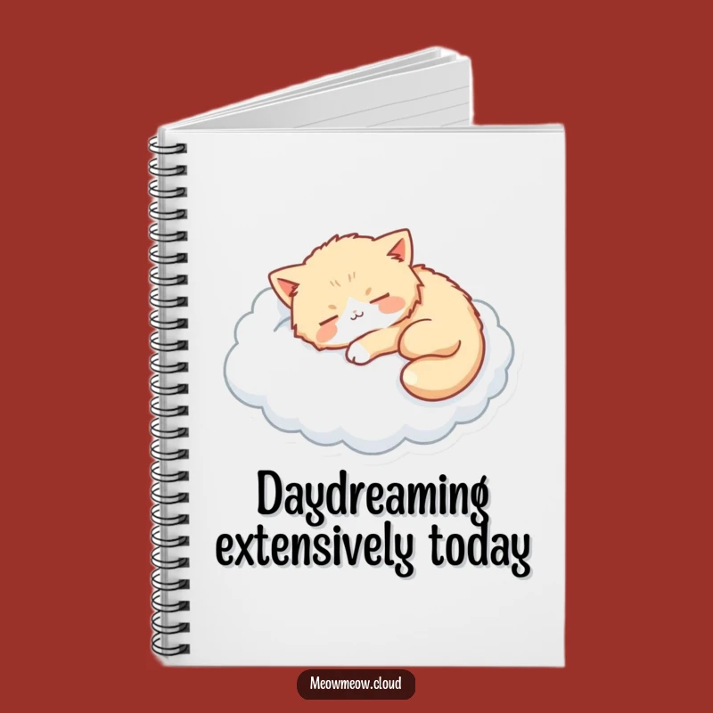 Funny Cat Cloud Nap Notebook - Journal Your Dreams Hilariously
