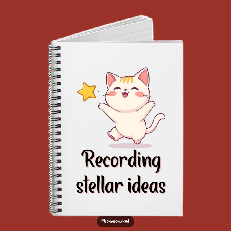 Funny Happy Cat Twinkling Star Notebook: Jot Down Your Dreams, A Hilarious Gift!