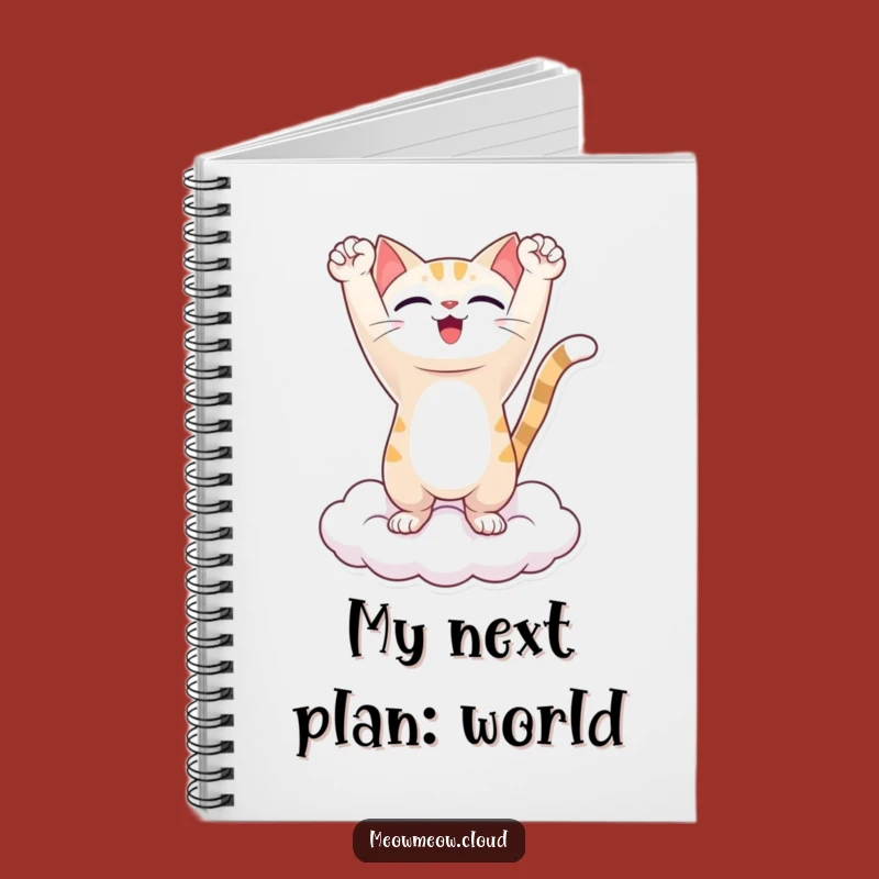 Funny Triumphant Cat Notebook - Jot Down Wins, Awesome Funny Gift!
