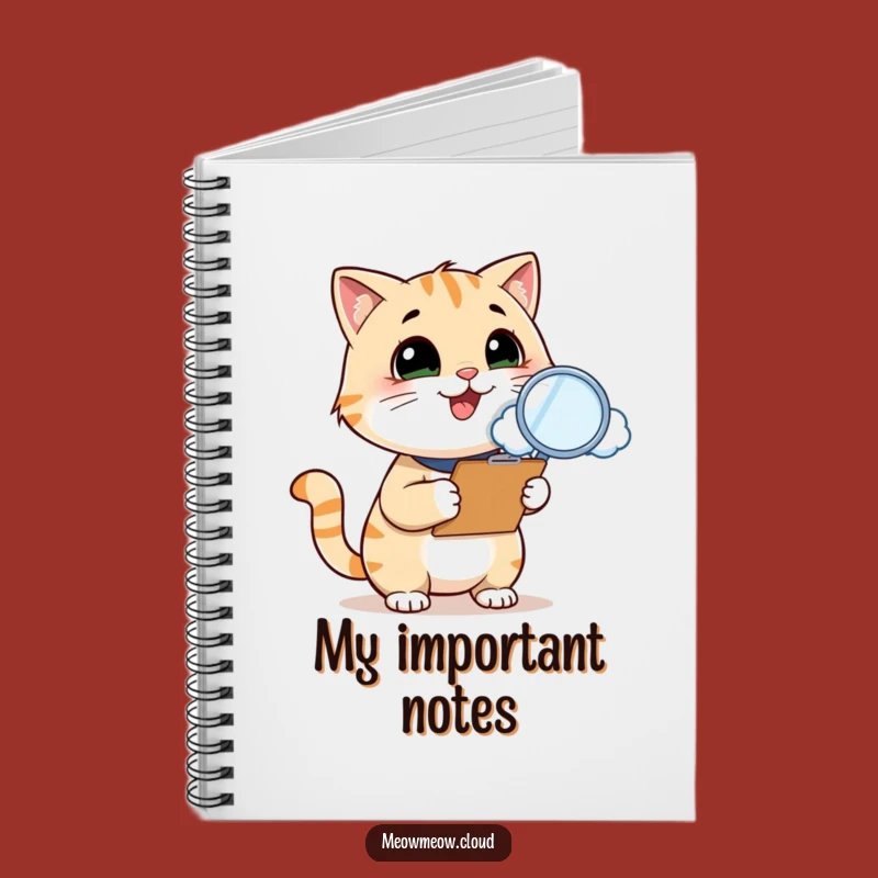 Funny Cat Inspector Notebook: Cloud-inspecting journal, perfect funny gift.