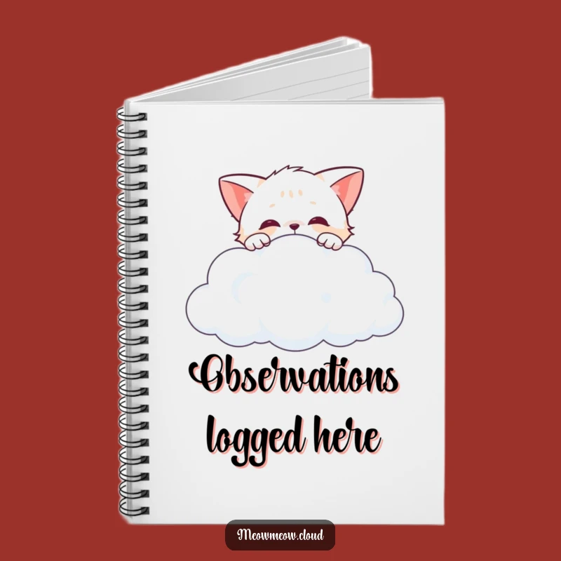 Funny Curious Cat Cloud Notebook: Hilarious Journal for Inquisitive Minds