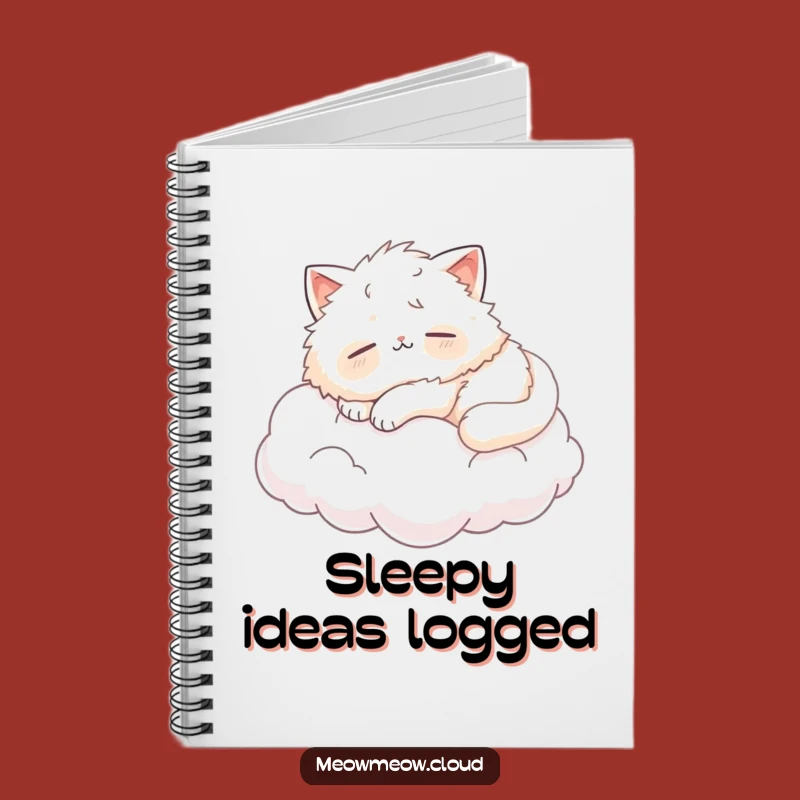 Funny Napping Cat Cloud Notebook: Hilarious Journal for Dreamy Thoughts