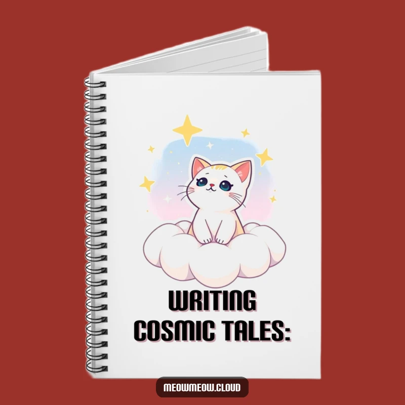 Funny Dreamy Cat Star Gazing Notebook: Capture Your Cosmic Thoughts
