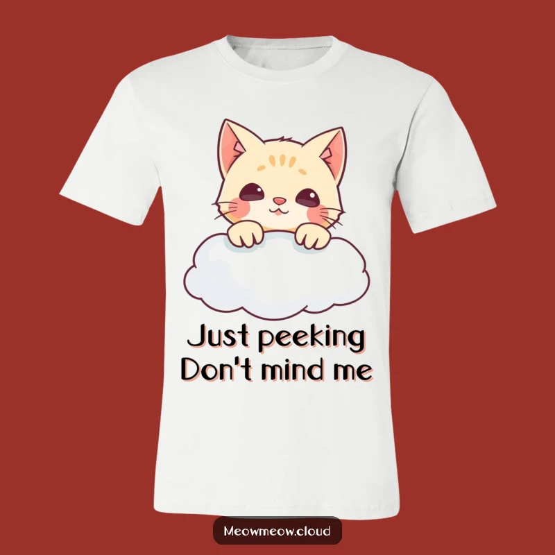Funny Mischievous Cat Cloud Tee - A Hilarious Gift for Dreamers and Explorers!