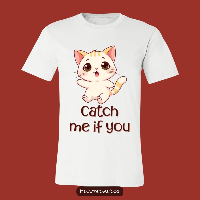 Funny Surprised Cat T-Shirt: Wind Gust Adventure Tee for Cat Enthusiasts