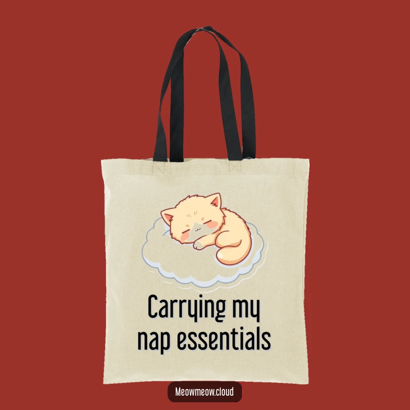 Funny Cat Cloud Nap Tote Bag - Cute & Practical Dreamy Carryall
