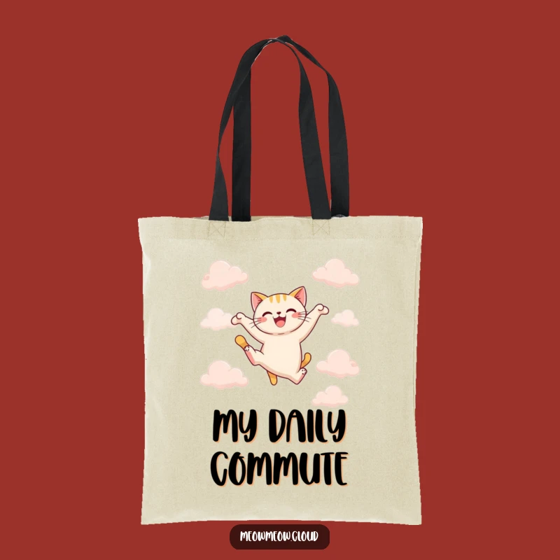Funny Cat Leap Tote Bag: Carry Your Joyful Adventures!
